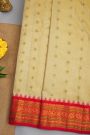 Gadwal Silk Cream Saree