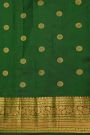 Gadwal Silk Bottle Green Saree