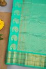 Gadwal Sea Green Silk Saree