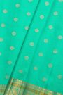 Gadwal Sea Green Silk Saree