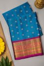 Gadwal Silk Royal Blue Saree
