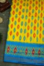 Ikat Silk Yellow Saree