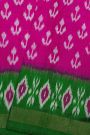Ikat Silk Magenta Saree