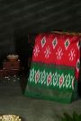 Ikat Silk Red Saree