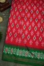 Ikat Silk Red Saree