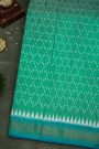 Ikat Silk Sea Green Saree