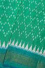 Ikat Silk Sea Green Saree
