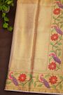 Fancy Tissue Cream Saree