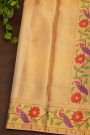 Fancy Tissue Cream Saree