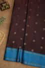 Coimbatore Silk Dark Brown Saree