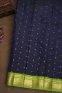 Kancheepuram Silk Navy Blue Saree