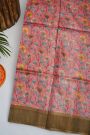 Fancy Tussar  Onion Pink Saree