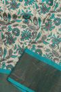 Fancy Tussar Off-White Saree