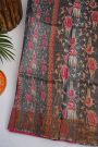 Fancy Tussar Dark Grey Saree