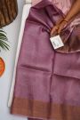 Fancy Tussar Baby Pink Saree