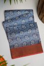 Fancy Tussar Blue  Saree