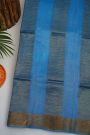 Fancy Tussar Light Blue Saree