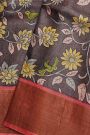 Fancy Tussar Grey Saree