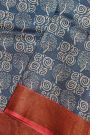 Fancy Tussar Blue Saree