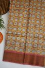 Fancy Tussar Mustard Saree