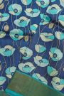 Fancy Tussar Blue Saree