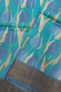 Fancy Tussar Blue Saree