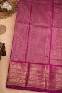 Ikat Silk Magenta Saree