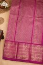 Ikat Silk Magenta Saree