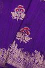 Fancy Matka Silk Blue Saree
