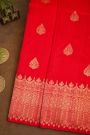 Fancy Matka Silk Red Saree
