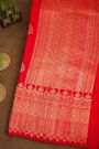 Fancy Matka Silk Red Saree