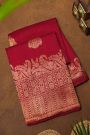 Fancy Matka Silk Maroon Saree