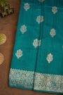 Fancy Matka Silk Teal Blue Saree