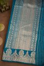 Fancy Matka Silk Teal Blue Saree