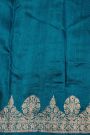 Fancy Matka Silk Teal Blue Saree