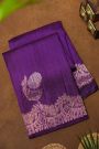 Fancy Matka Silk Purple Saree