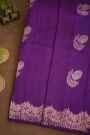 Fancy Matka Silk Purple Saree