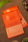 Fancy Matka Silk Orange Saree