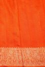 Fancy Matka Silk Orange Saree