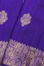 Fancy Matka Silk Blue Saree