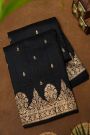 Fancy Matka Silk Black Saree