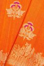 Fancy Matka Silk Orange Saree