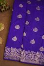Fancy Matka Silk Blue Saree