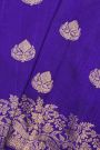 Fancy Matka Silk Blue Saree
