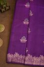 Fancy Matka Silk Purple Saree