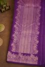 Fancy Matka Silk Purple Saree