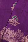 Fancy Matka Silk Purple Saree