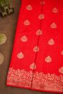 Fancy Matka Silk Red Saree