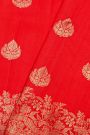 Fancy Matka Silk Red Saree