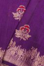 Fancy Matka Silk Purple Saree